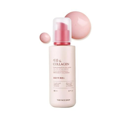 The Face Shop Pomegranate & Collagen Volume Lifting Serum – Firming & Hydrating Face Serum for Supple, Youthful Skin Avelisse