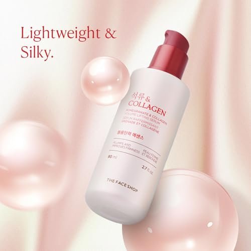 The Face Shop Pomegranate & Collagen Volume Lifting Serum – Firming & Hydrating Face Serum for Supple, Youthful Skin Avelisse