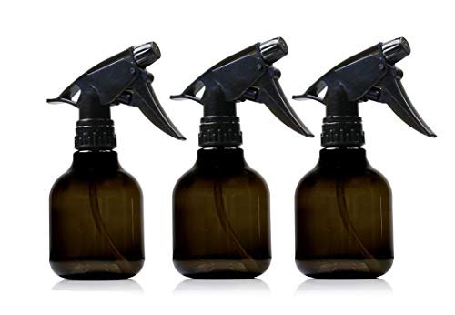 Nechtik Black Plastic Spray Bottles - 8 Oz, Pack of 3, Leak Proof, BPA Free, Adjustable Trigger Nozzle - görsel 2