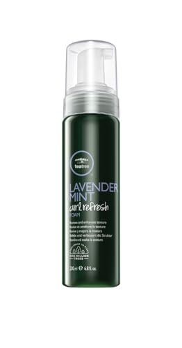Tea Tree Lavender Mint Curl Refresh Foam - Moisturizing Hair Mousse for Coarse, Curly & Dry Hair (6.8 fl oz) Avelisse