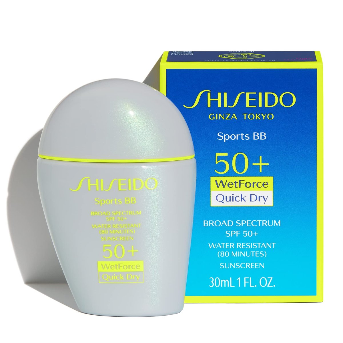 Shiseido Sports BB Cream SPF 50+ Sunscreen, Dark - 30 mL - Quick-Dry, Non-Sticky Formula for Natural, All Day Finish - Perspiration, Water & Transfer Resistant - Non-Comedogenic - görsel 3