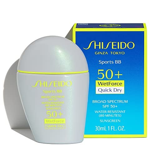 Shiseido Sports BB Cream SPF 50+ Sunscreen, Dark - 30 mL - Quick-Dry, Non-Sticky Formula for Natural, All Day Finish - Perspiration, Water & Transfer Resistant - Non-Comedogenic - görsel 4
