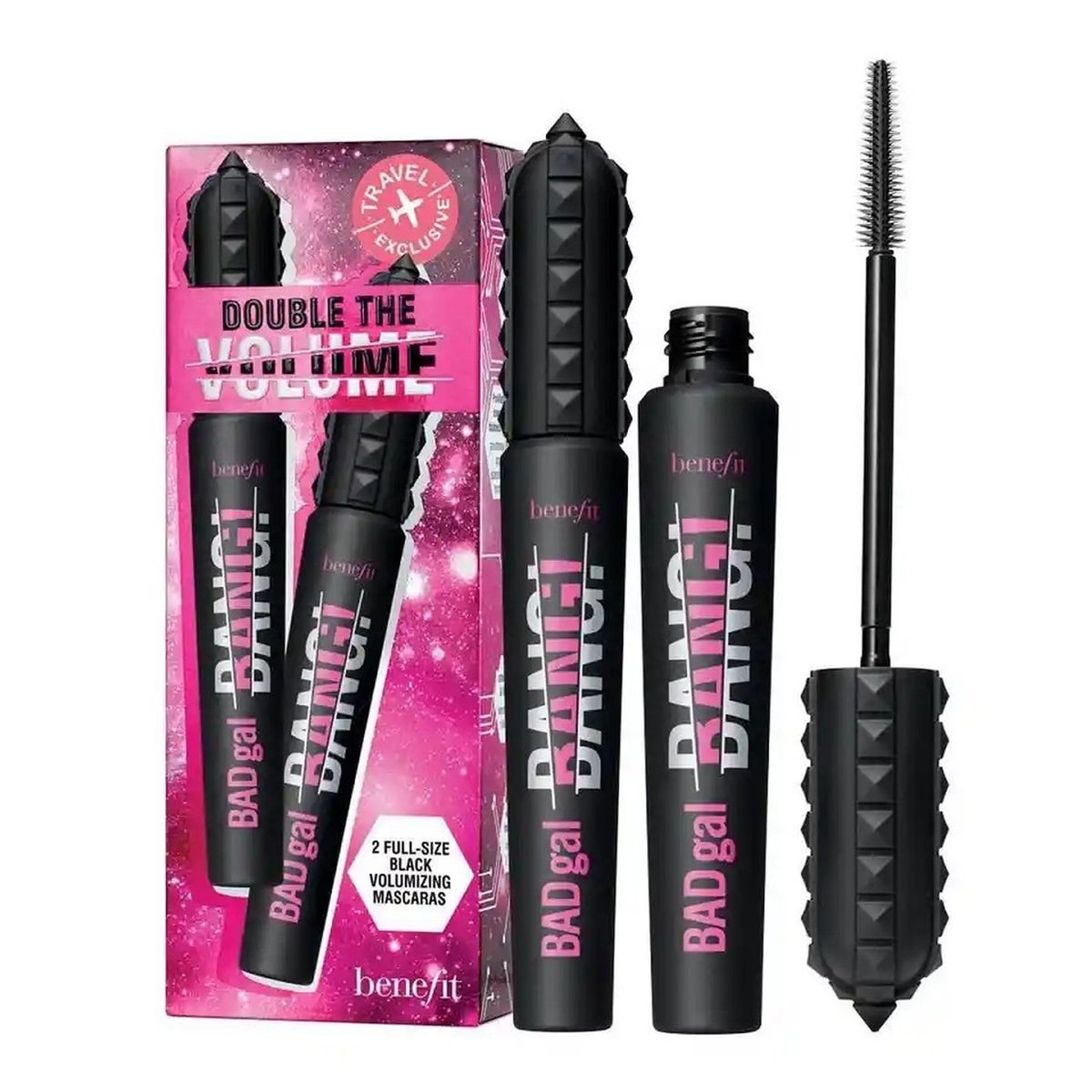 Benefit Badgal Bang! Double The Volume Mascara Duo #1 Intense Pitch-Black Set (2×0.3 oz) Avelisse