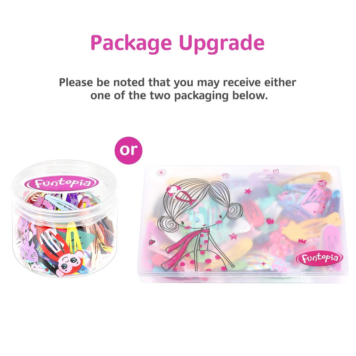 Funtopia 100-Piece No-Slip Metal Snap Hair Clips for Girls, Kids, Teens, Women – Cute Candy Color Cartoon Designs (Animals, Fruits, Crowns, Stars) - görsel 11