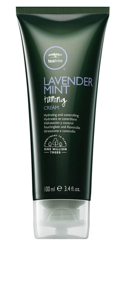 Tea Tree Lavender Mint Taming Cream - Rich Hair Styling Cream for Coarse, Curly & Dry Hair, 3.4 fl. oz. Avelisse
