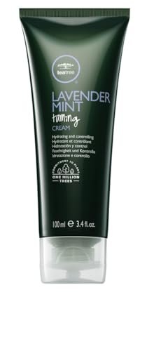 Tea Tree Lavender Mint Taming Cream - Rich Hair Styling Cream for Coarse, Curly & Dry Hair, 3.4 fl. oz. Avelisse