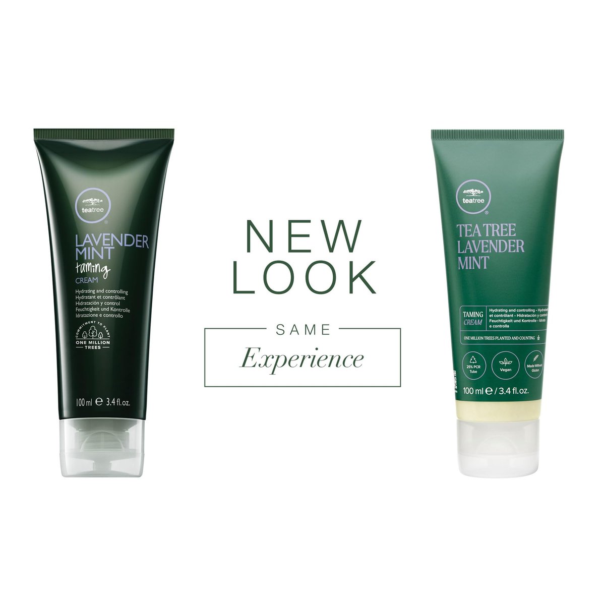 Tea Tree Lavender Mint Taming Cream - Rich Hair Styling Cream for Coarse, Curly & Dry Hair, 3.4 fl. oz. Avelisse