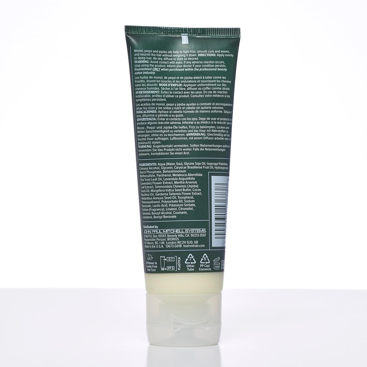 Tea Tree Lavender Mint Taming Cream - Rich Hair Styling Cream for Coarse, Curly & Dry Hair, 3.4 fl. oz. Avelisse