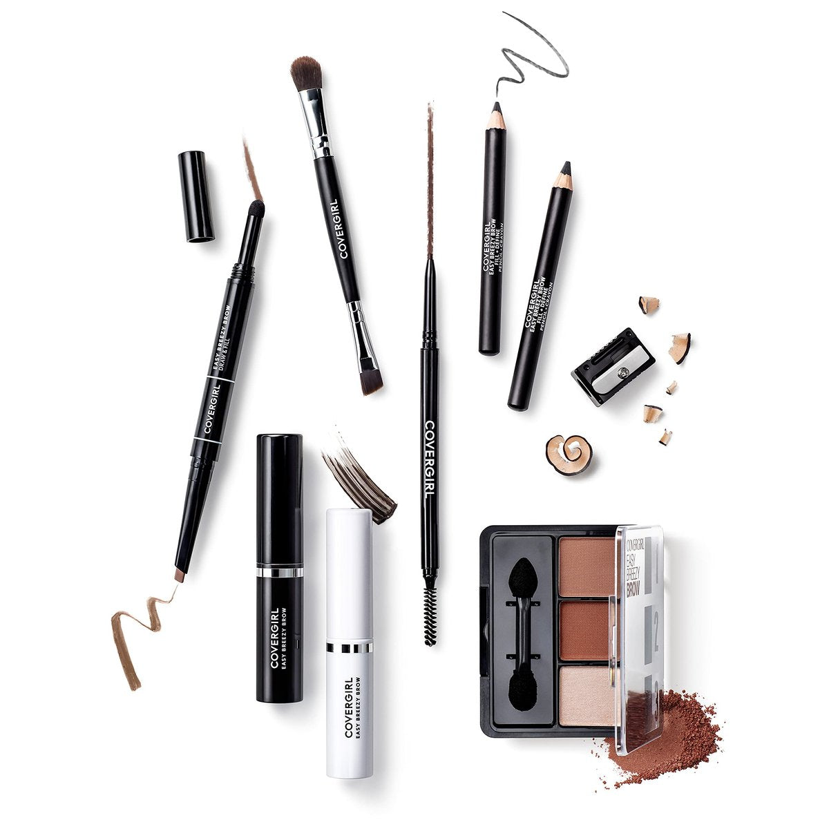 COVERGIRL Easy Breezy Brow Volumizing Gel - Clear, 0.16 Fl Oz - 24-Hour Hold with Argan Oil & Biotin Avelisse