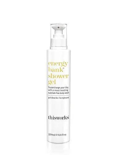 THISWORKS Energy Bank Shower Gel – Energizing Body Wash for Clean, Hydrated Skin, 250ml Avelisse