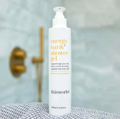 THISWORKS Energy Bank Shower Gel – Energizing Body Wash for Clean, Hydrated Skin, 250ml Avelisse