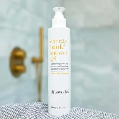 THISWORKS Energy Bank Shower Gel – Energizing Body Wash for Clean, Hydrated Skin, 250ml Avelisse