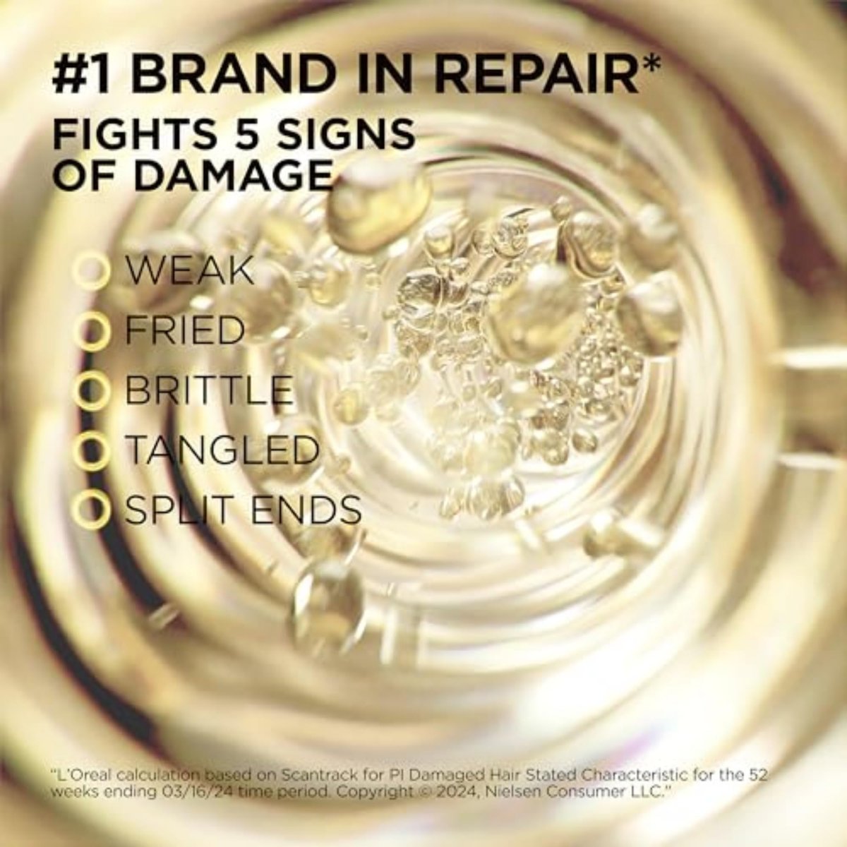 L'Oreal Paris Elvive Total Repair 5 Protein Recharge Leave In Conditioner & Heat Protectant, 2 Pack (5.1 oz Each) - görsel 6