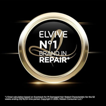 L'Oreal Paris Elvive Total Repair 5 Protein Recharge Leave In Conditioner & Heat Protectant, 2 Pack (5.1 oz Each)