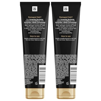 L'Oreal Paris Elvive Total Repair 5 Protein Recharge Leave In Conditioner & Heat Protectant, 2 Pack (5.1 oz Each)