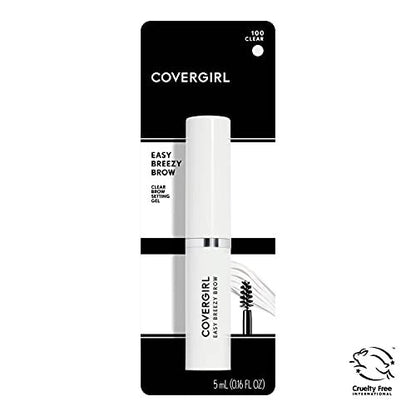 COVERGIRL Easy Breezy Brow Volumizing Gel - Clear, 0.16 Fl Oz - 24-Hour Hold with Argan Oil & Biotin Avelisse