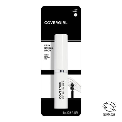 COVERGIRL Easy Breezy Brow Volumizing Gel - Clear, 0.16 Fl Oz - 24-Hour Hold with Argan Oil & Biotin Avelisse