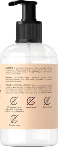 Coera Hyaluronic Acid Serum 8 fl oz – Moisturizing & Hydrating for Face, Skin, Hair & Nails – Paraben & SLS Free - görsel 4