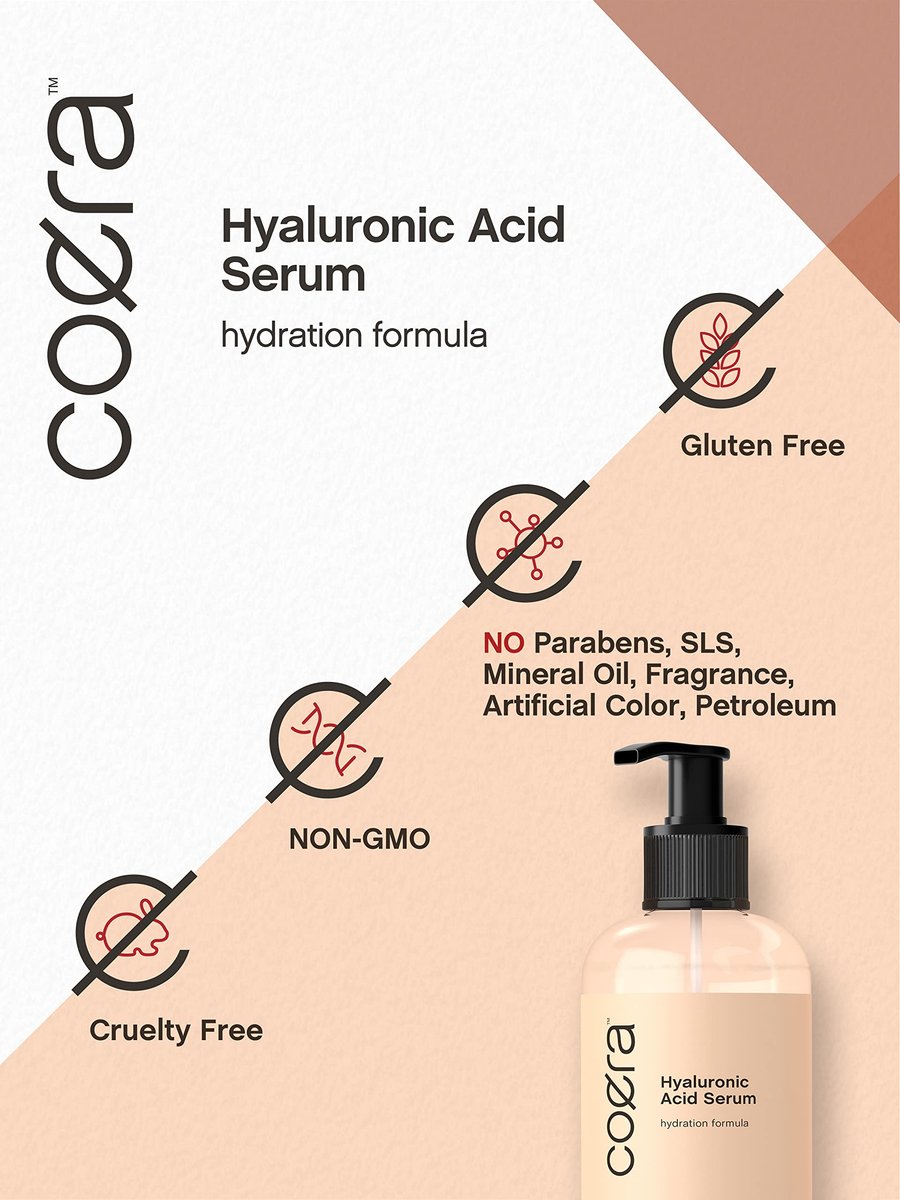 Coera Hyaluronic Acid Serum 8 fl oz – Moisturizing & Hydrating for Face, Skin, Hair & Nails – Paraben & SLS Free - görsel 7