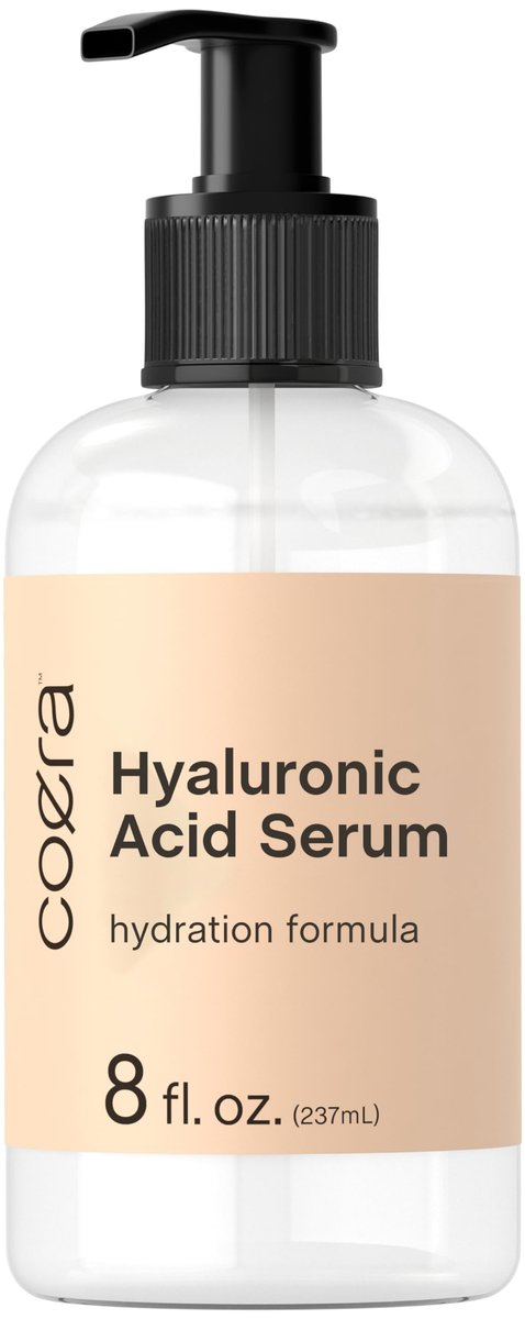 Coera Hyaluronic Acid Serum 8 fl oz – Moisturizing & Hydrating for Face, Skin, Hair & Nails – Paraben & SLS Free - görsel 1