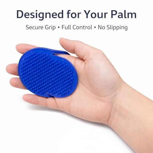GENTS Palm Hair Brushes – Colorful Portable Styling Combs for All Hair Types, Ergonomic Grip for Easy Use, Set of 8 – Made in USA - görsel 3
