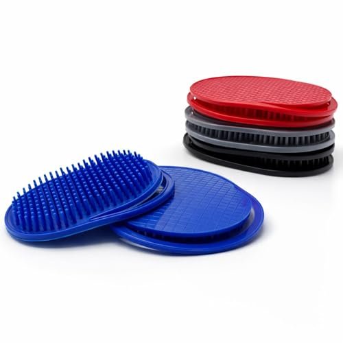 GENTS Palm Hair Brushes – Colorful Portable Styling Combs for All Hair Types, Ergonomic Grip for Easy Use, Set of 8 – Made in USA - görsel 1