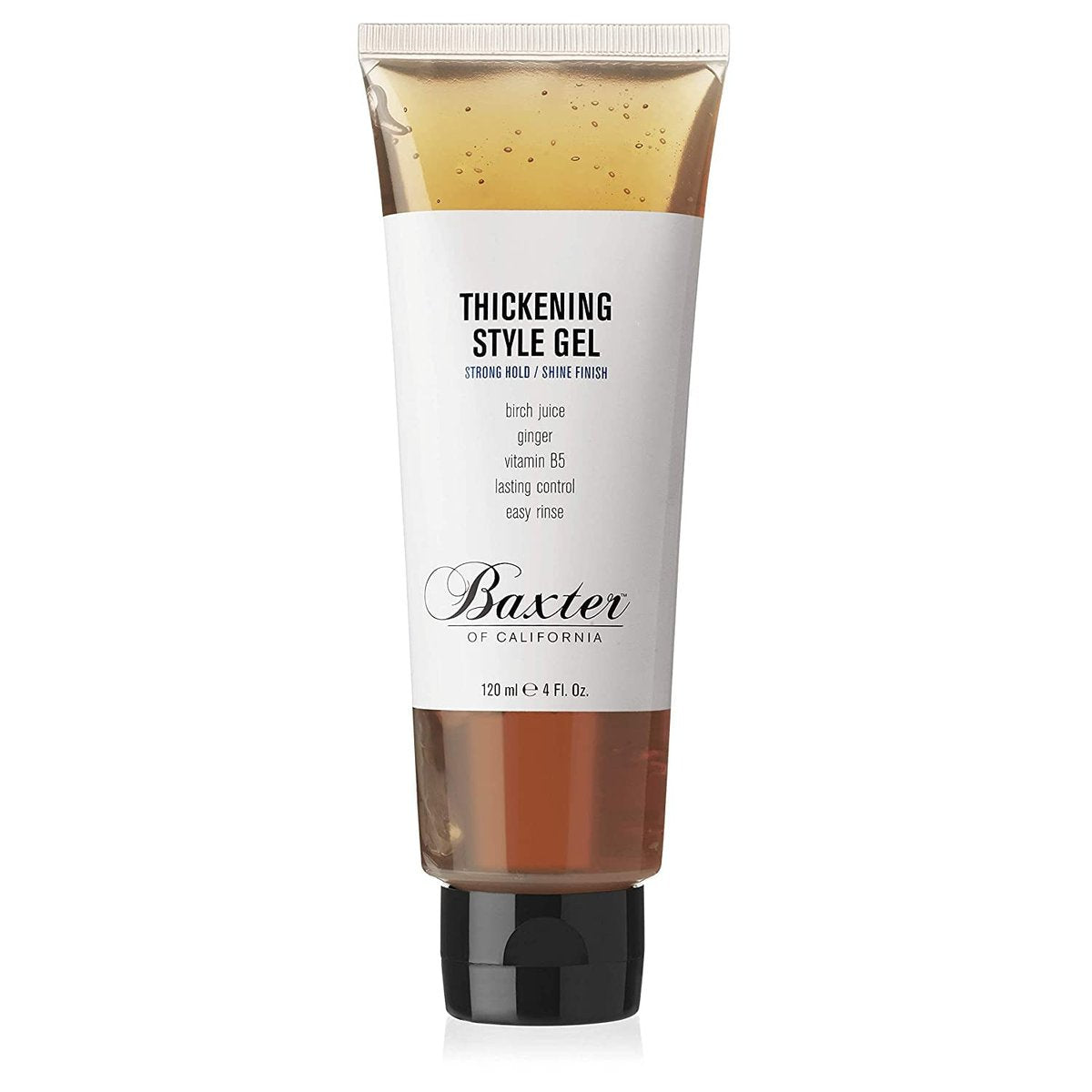 Baxter of California Thickening Style Gel for Men - Strong Hold & Shine Finish, Lasting Control, Easy Rinse - 4 oz Avelisse