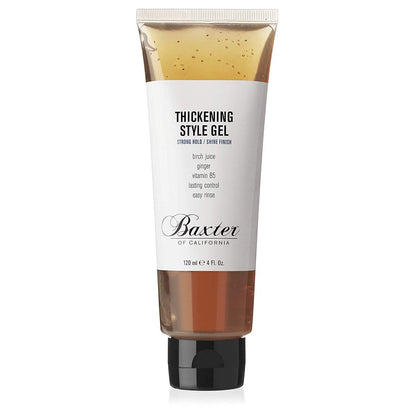 Baxter of California Thickening Style Gel for Men - Strong Hold & Shine Finish, Lasting Control, Easy Rinse - 4 oz Avelisse