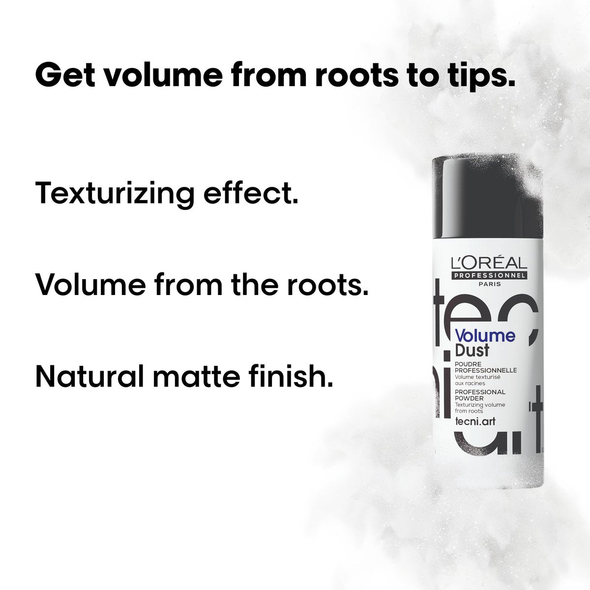 L'Oréal Professionnel Paris Volume Dust - Weightless Volume & Medium Hold Texture Powder for All Hair Types Avelisse
