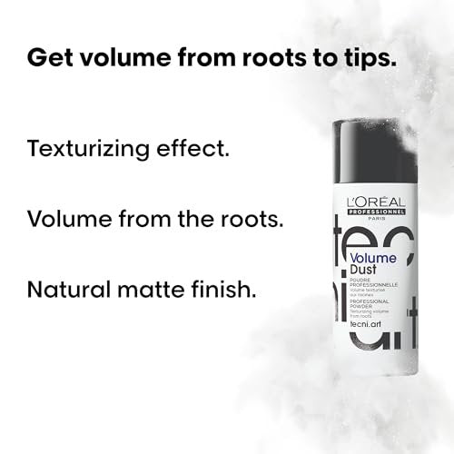 L'Oréal Professionnel Paris Volume Dust - Weightless Volume & Medium Hold Texture Powder for All Hair Types Avelisse