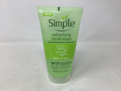 Simple Kind to Skin Refreshing Facial Gel Wash, 5.07 oz (150 ml) - Pack of 3 Avelisse