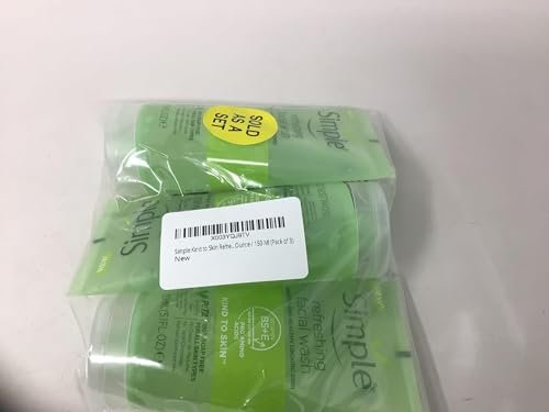 Simple Kind to Skin Refreshing Facial Gel Wash, 5.07 oz (150 ml) - Pack of 3 Avelisse