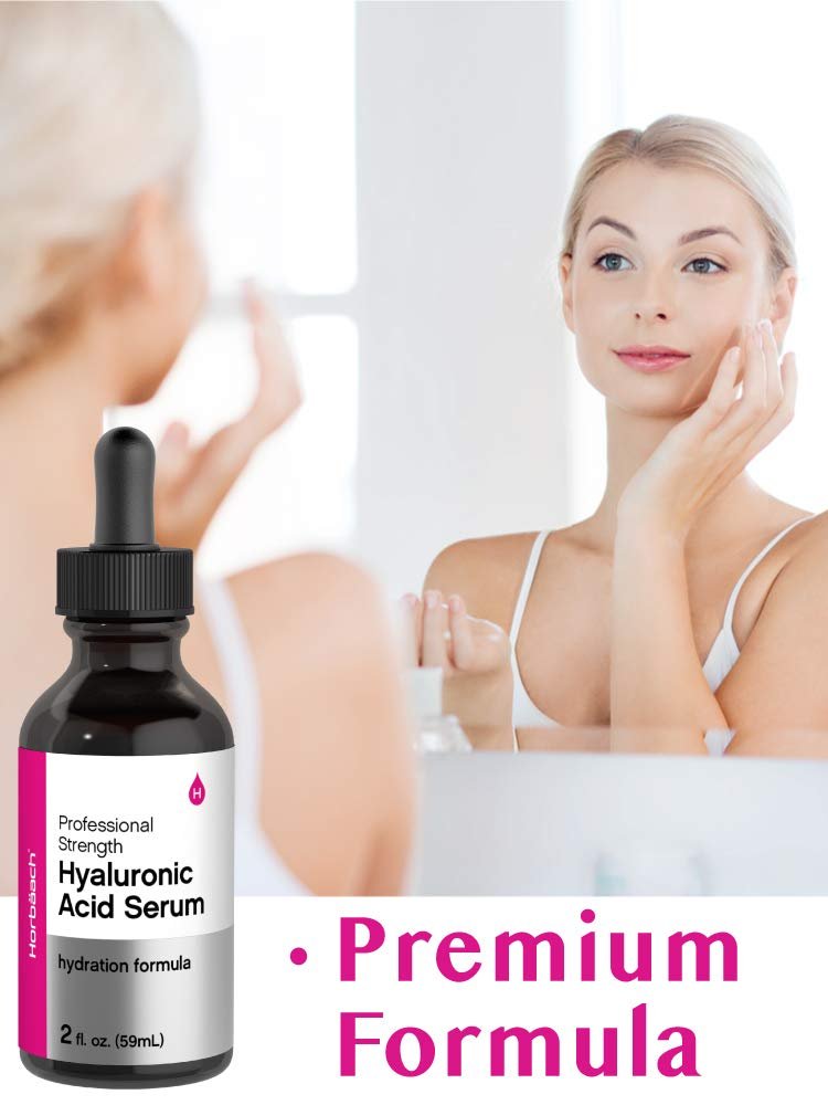 Horbäach Hyaluronic Acid Serum For Face | 2 oz | Paraben & SLS Free Moisturizer - görsel 5