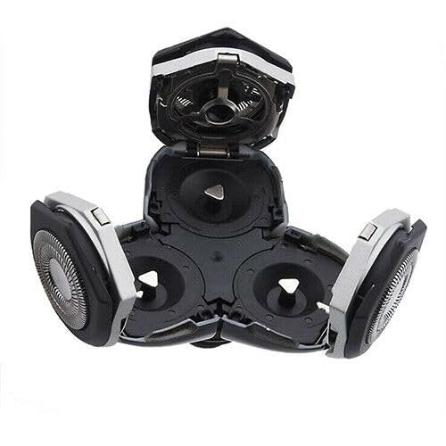 Poweka RQ12 Replacement Shaver Head Compatible with Philips Norelco RQ11, RQ10 Sensotouch 3D 1260X RQ1250 RQ1295 RQ1180 Arcitec Razor Shaving Unit Triple 3D Avelisse