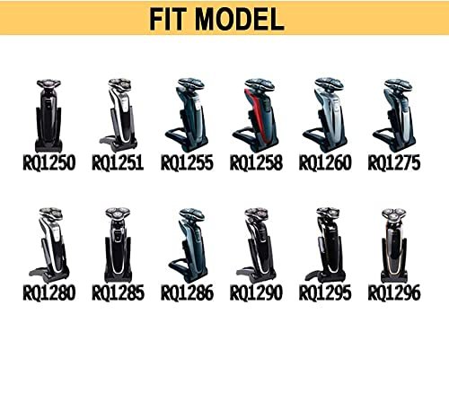 Poweka RQ12 Replacement Shaver Head Compatible with Philips Norelco RQ11, RQ10 Sensotouch 3D 1260X RQ1250 RQ1295 RQ1180 Arcitec Razor Shaving Unit Triple 3D Avelisse