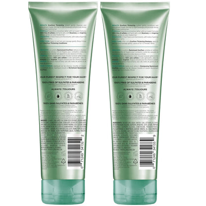 L'Oreal Paris EverPure Thickening Sulfate Free Shampoo and Conditioner Set for Thin, Fragile Hair - 8.5 Fl Oz Each Avelisse