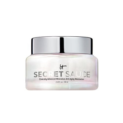 IT Cosmetics Secret Sauce Anti-Aging Face Moisturizer – Hydrating & Plumping Cream for Fine Lines, Wrinkles & Dark Spots, Vegan, Day or Night, 2 fl. oz Avelisse