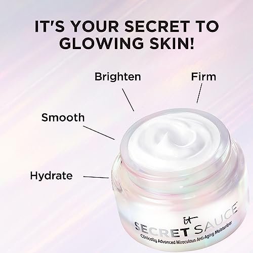 IT Cosmetics Secret Sauce Anti-Aging Face Moisturizer – Hydrating & Plumping Cream for Fine Lines, Wrinkles & Dark Spots, Vegan, Day or Night, 2 fl. oz Avelisse