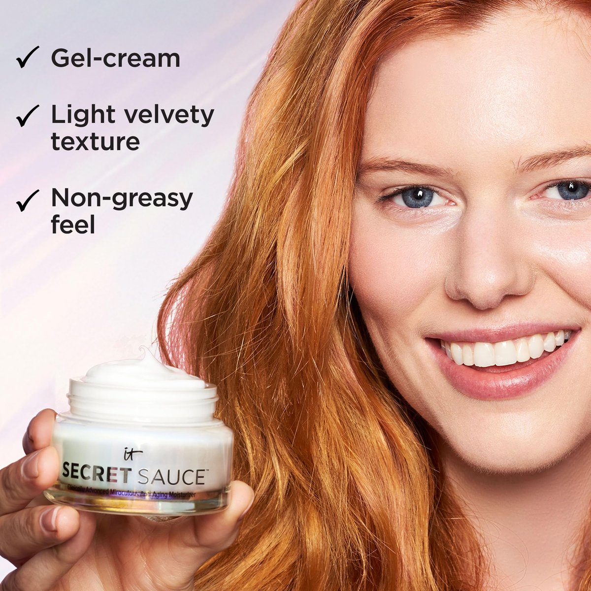 IT Cosmetics Secret Sauce Anti-Aging Face Moisturizer – Hydrating & Plumping Cream for Fine Lines, Wrinkles & Dark Spots, Vegan, Day or Night, 2 fl. oz Avelisse