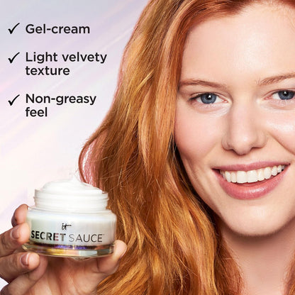IT Cosmetics Secret Sauce Anti-Aging Face Moisturizer – Hydrating & Plumping Cream for Fine Lines, Wrinkles & Dark Spots, Vegan, Day or Night, 2 fl. oz Avelisse