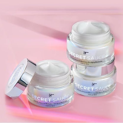 IT Cosmetics Secret Sauce Anti-Aging Face Moisturizer – Hydrating & Plumping Cream for Fine Lines, Wrinkles & Dark Spots, Vegan, Day or Night, 2 fl. oz Avelisse