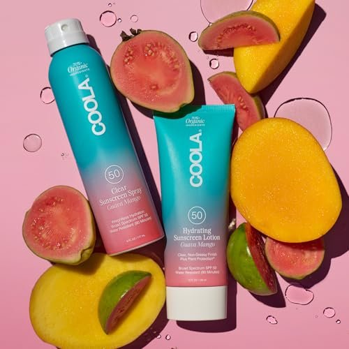 COOLA Organic Sunscreen SPF 50 Sunblock Body Lotion – Dermatologist Tested, Vegan & Gluten Free, Guava Mango Scent, 5 Fl Oz Avelisse