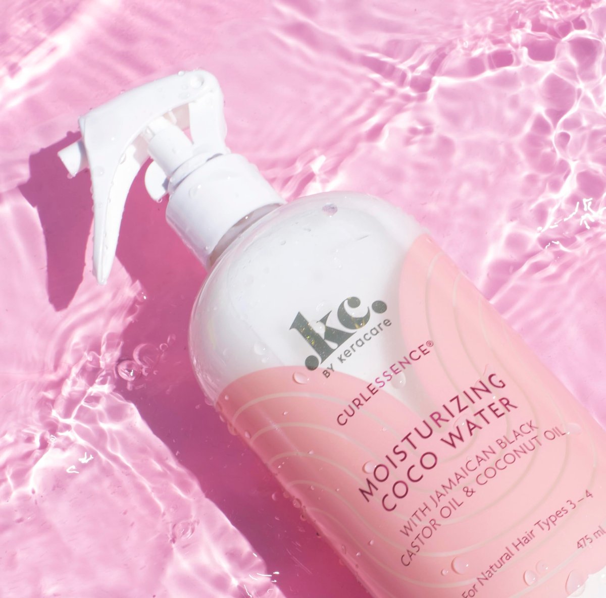 KeraCare Coconut Water Light Hair Refresher Spray - 16 oz - Moisturizing & Hydrating with Jamaican Black Castor Oil and Coconut Oil - görsel 9