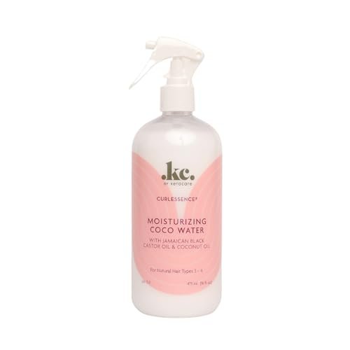 KeraCare Coconut Water Light Hair Refresher Spray - 16 oz - Moisturizing & Hydrating with Jamaican Black Castor Oil and Coconut Oil - görsel 2