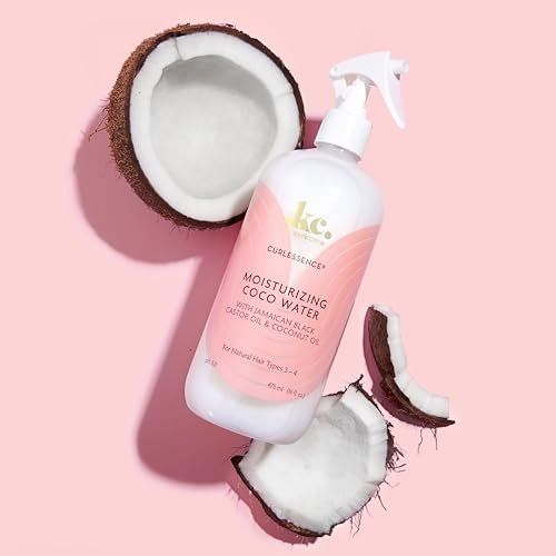 KeraCare Coconut Water Light Hair Refresher Spray - 16 oz - Moisturizing & Hydrating with Jamaican Black Castor Oil and Coconut Oil - görsel 8