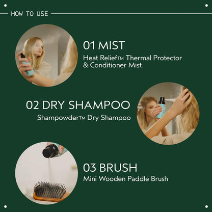 Aveda Heat Relief Thermal Protector & Conditioning Mist | 97% Naturally Derived | Adds Shine & Conditions Dry Hair | Iconic Shampure Aroma, 3.4 Fl Oz Avelisse
