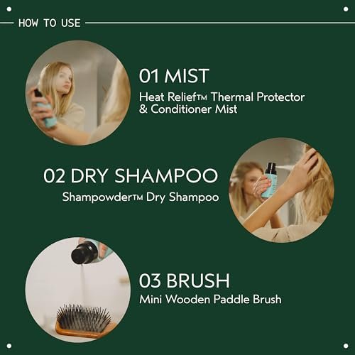 Aveda Heat Relief Thermal Protector & Conditioning Mist | 97% Naturally Derived | Adds Shine & Conditions Dry Hair | Iconic Shampure Aroma, 3.4 Fl Oz Avelisse