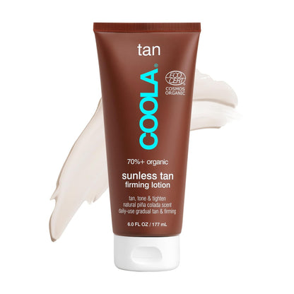 COOLA Organic Sunless Self Tanner Body Firming Lotion - Piña Colada, 6 Fl Oz Avelisse