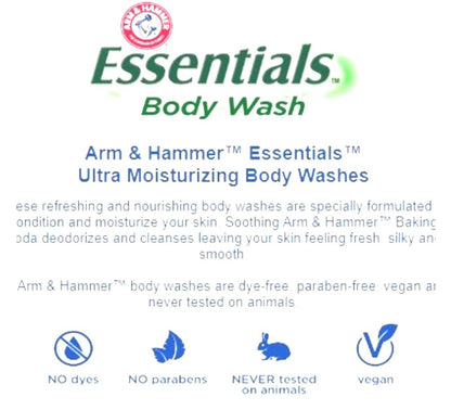 Arm & Hammer Clear Water Ultra Moisturizing Body Wash, 12 Ounce (Pack of 3) Avelisse
