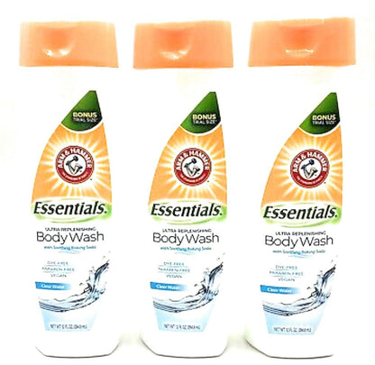 Arm & Hammer Clear Water Ultra Moisturizing Body Wash, 12 Ounce (Pack of 3) Avelisse